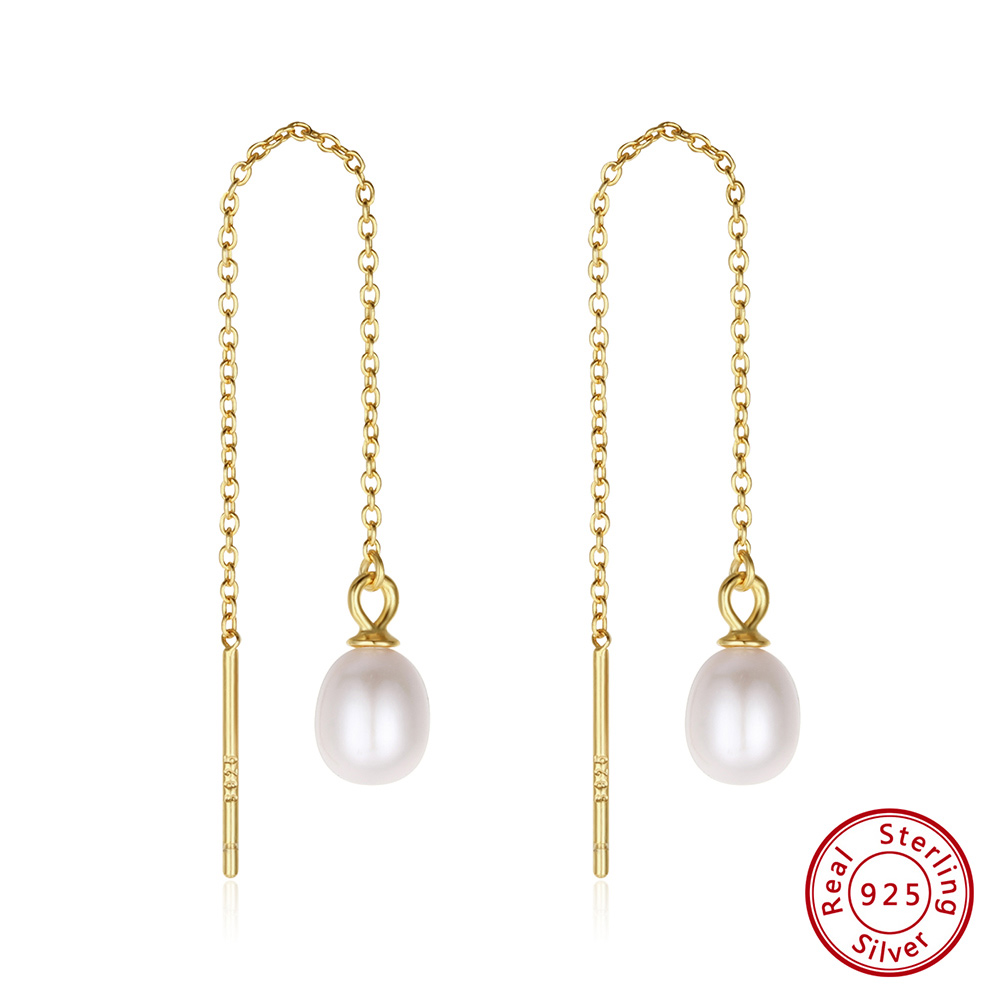 Freshwater Line - KISS MANDY 925 Silver Exquisite 14k