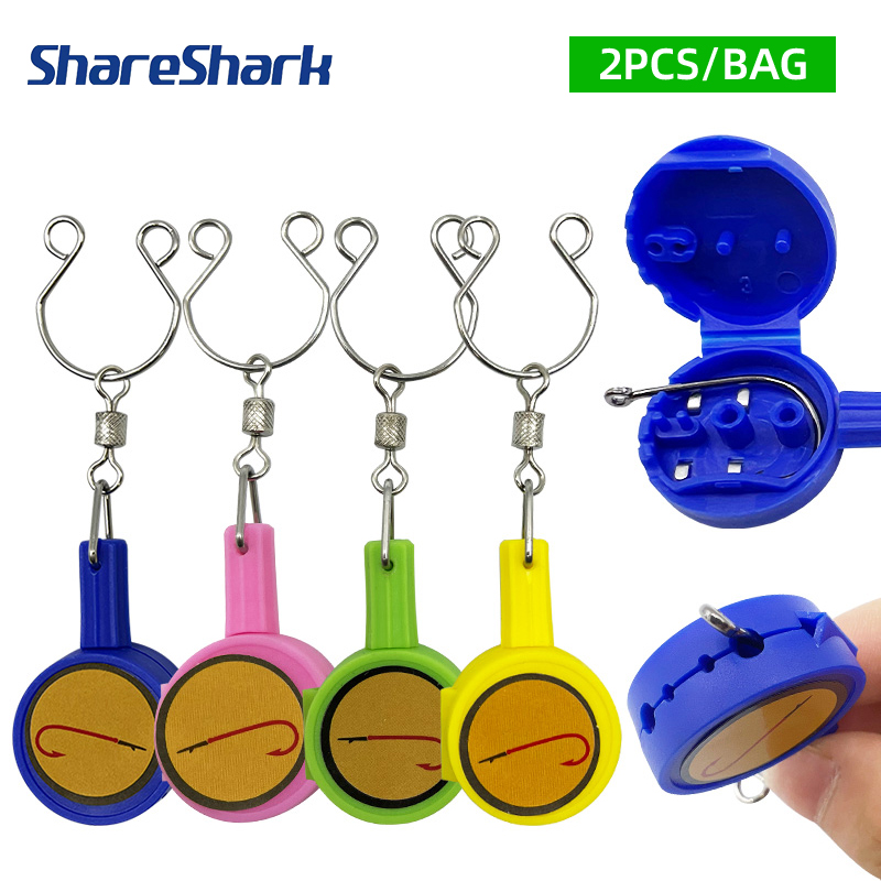 Fishing Line Cutter - ShareShark 2pcs/bag Fast Knot Tying Tool