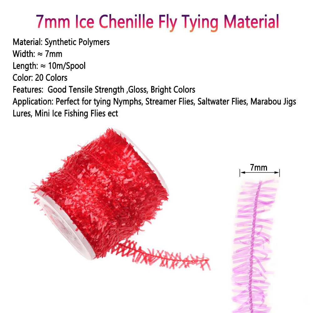 2 Spools Fly Tying Ice Chenill - Ice Fishing Line 评论和价格