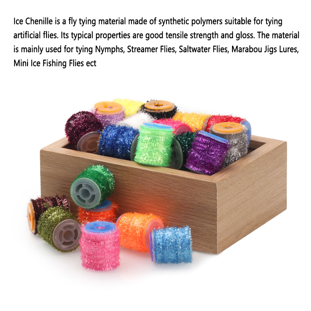 2 Spools Fly Tying Ice Chenill - Ice Fishing Line 评论和价格