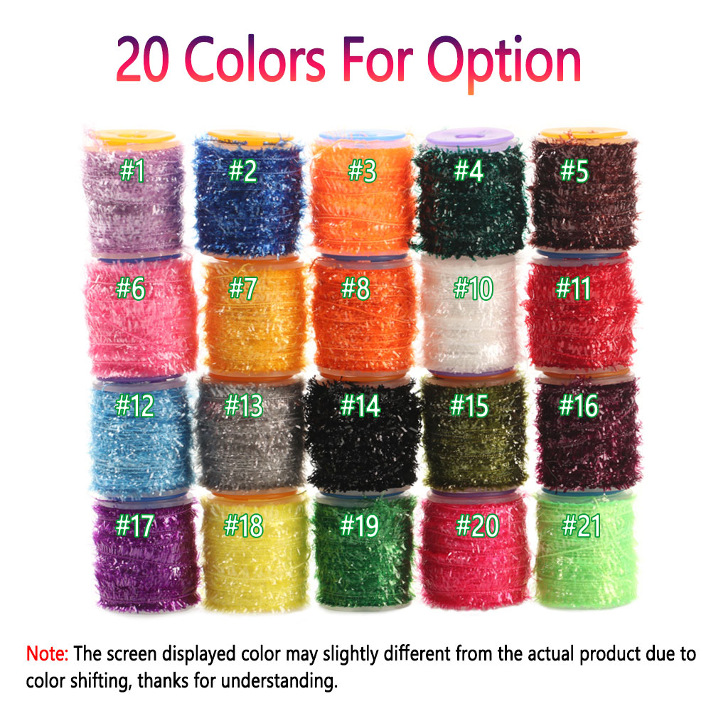 2 Spools Fly Tying Ice Chenill - Ice Fishing Line 评论和价格